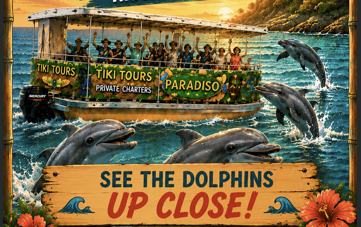 Guests enjoying the Paradiso Tiki Tours experience on Biscayne Bay